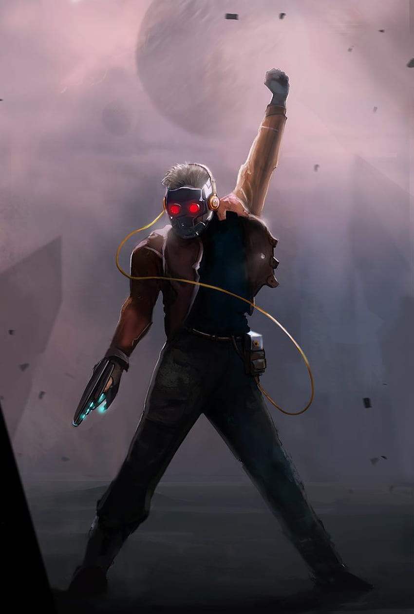 Star Lord rocking the Freddie Mercury, peter quill star lord guardians of the galaxy HD phone wallpaper
