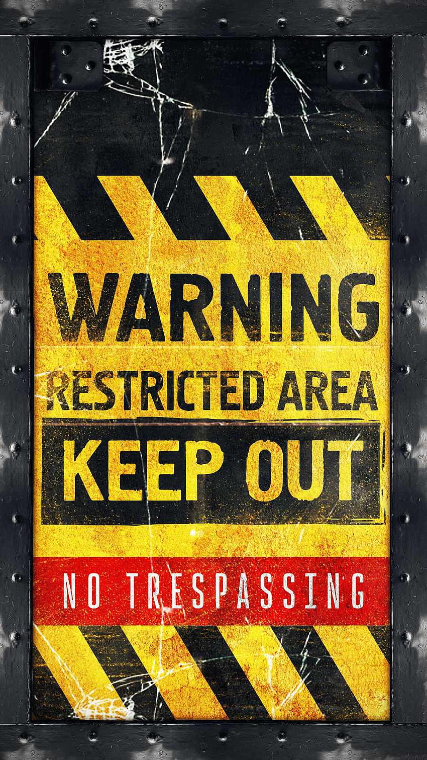 Warning Restricted Area HD phone wallpaper