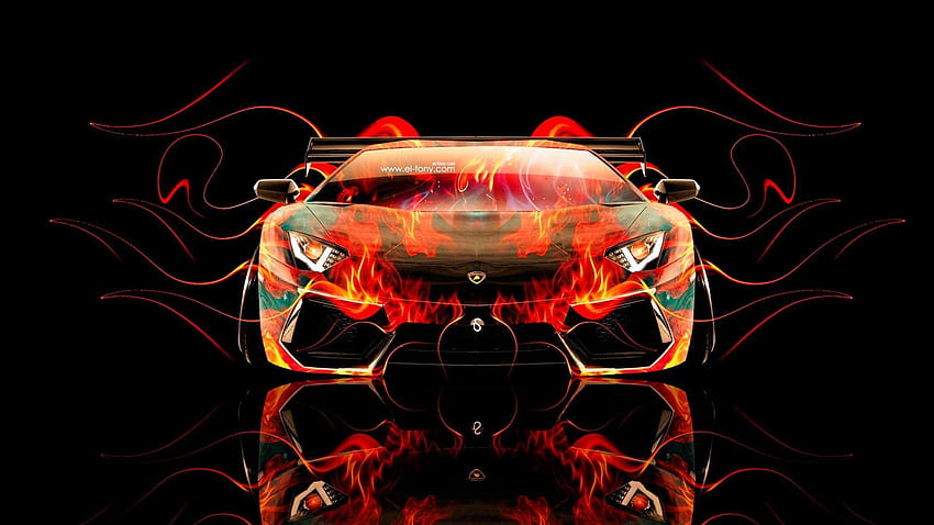 Design Talent Showcase, fire ice car HD wallpaper