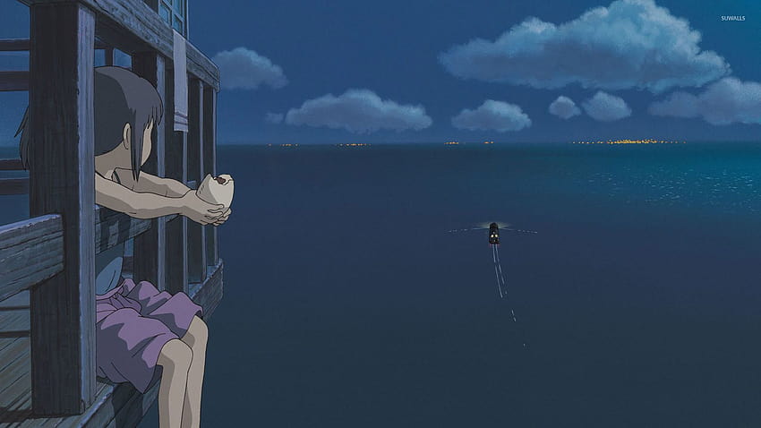Spirited Away Studio Ghibli, естетика на студио ghibli HD тапет