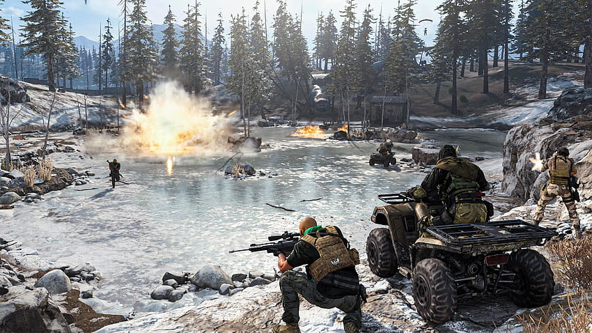 Call of Duty: Warzone, o novo de Modern Warfare, call of duty mobile winter thumbnail papel de parede HD