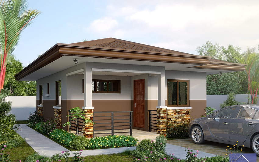 Simple Home Designs, simple house HD wallpaper