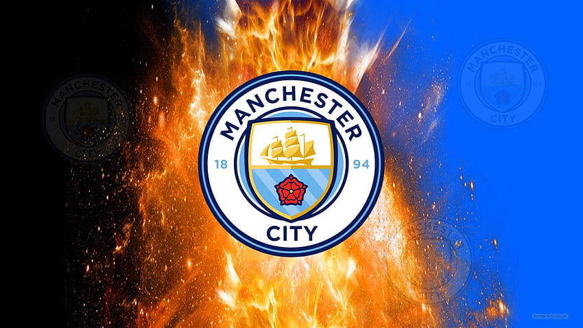 Manchester City Manchester City, logotipo de la ciudad de Manchester fondo de pantalla