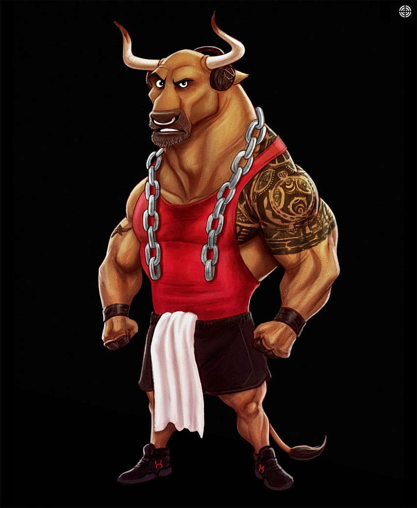 Dwayne Johnson Bull Logo, the rock bull HD phone wallpaper | Pxfuel