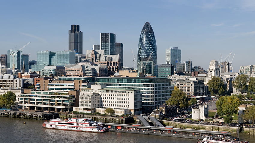 1920x1080 london, skyscrapers, river, boat, quay Full Backgrounds, london skyline HD wallpaper