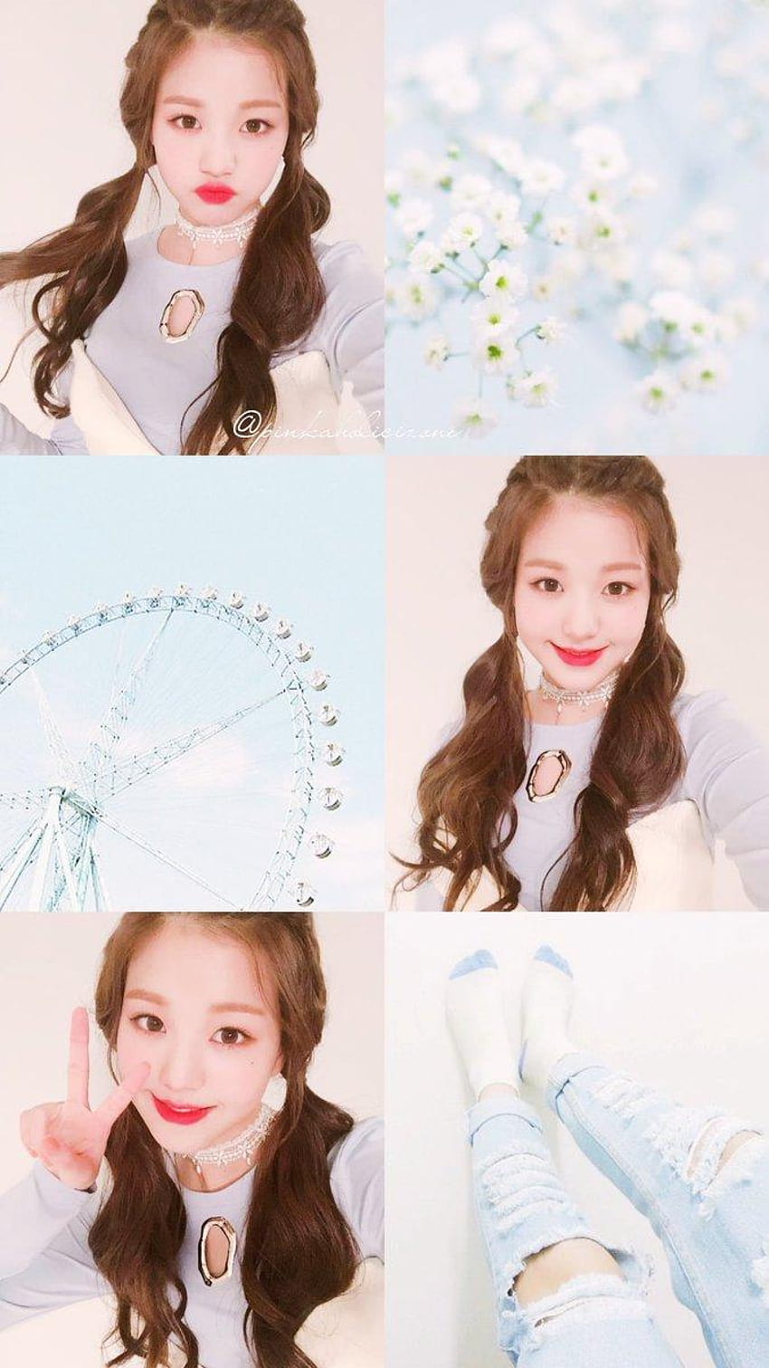 Jang Won Young Pastel Blue Theme, wonyoung HD phone wallpaper | Pxfuel