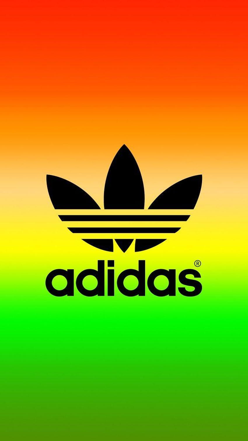 christina kirkendall on adidas logo, colorful adidas HD phone wallpaper