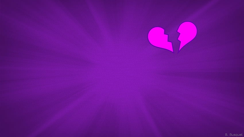 Hati Ungu, estetika hati ungu Wallpaper HD