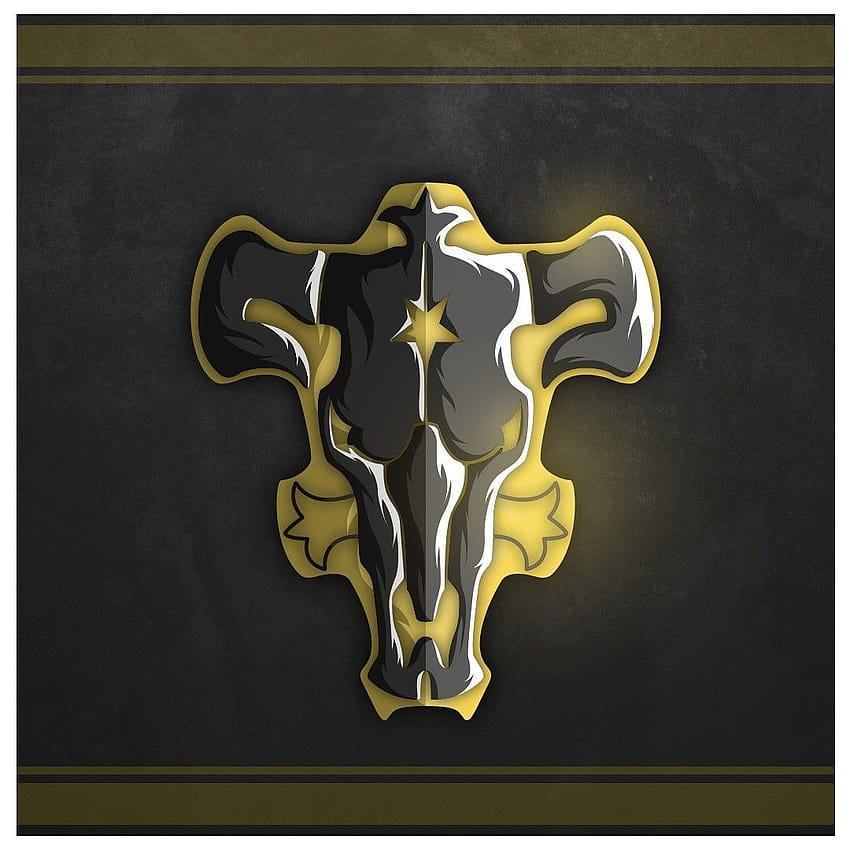 black bull logo HD phone wallpaper