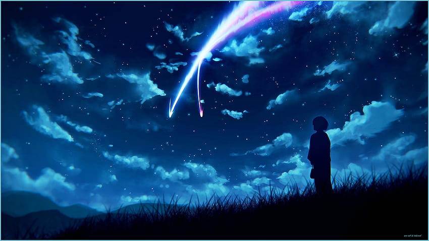 12x12 Anime Night Sky, sky anime aesthetic HD wallpaper