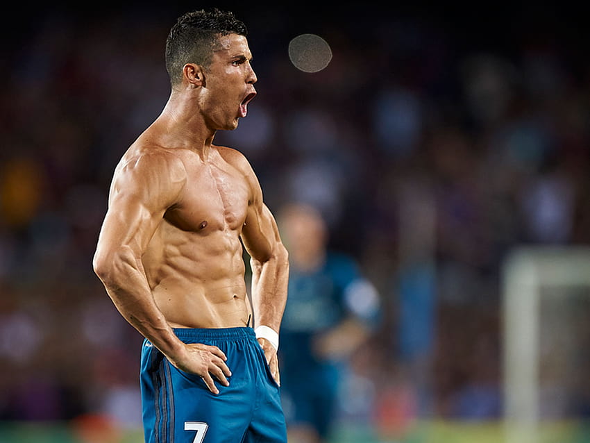 Cristiano Ronaldo Scores Goal, Gets Red Card and Suspension for Pushing Official, cristiano ronaldo six pack HD wallpaper