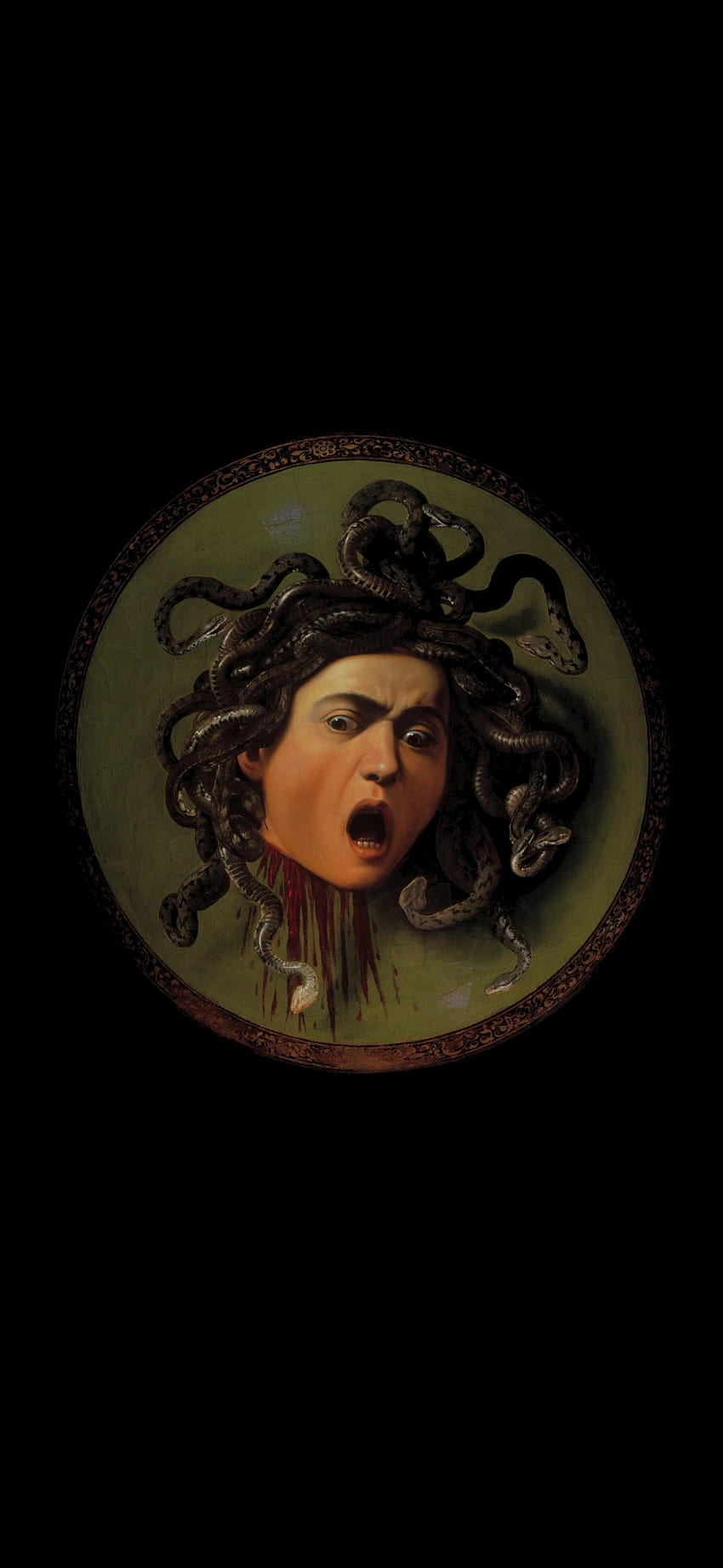 Medusa, Caravaggio, caravaggio amoled wallpaper ponsel HD
