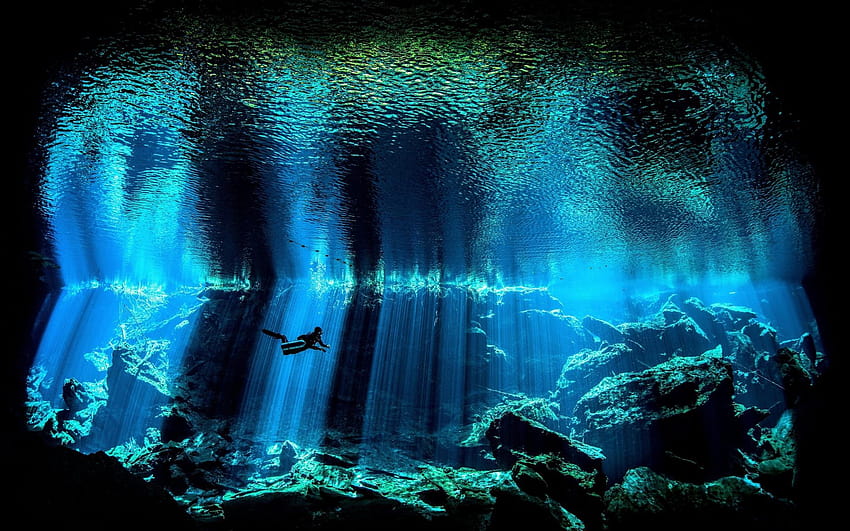 A sinkhole in Yucatan Peninsula, Mexico : NatureIsFuckingLit HD wallpaper