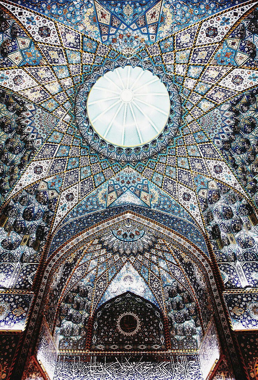 iPhoneの背景、イスラムのモスクの建築 iPhone HD電話の壁紙