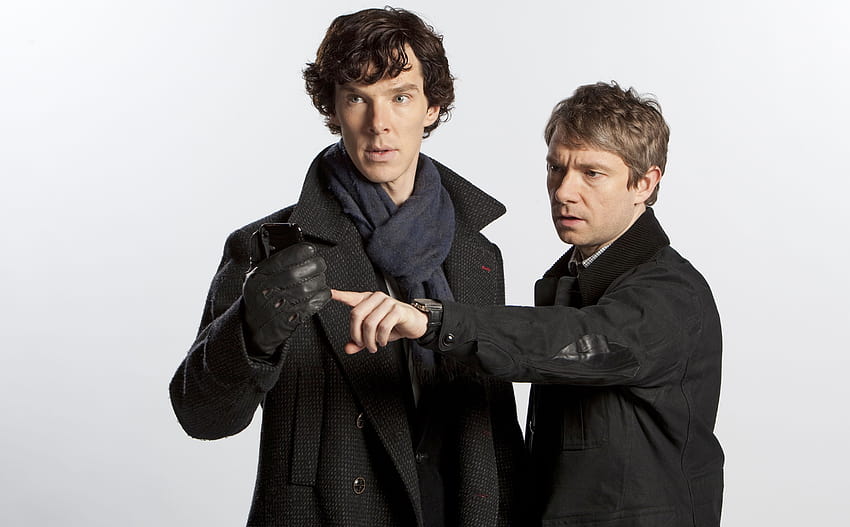 Serie Sherlock Holmes Benedict Cumberbatch John Watson fondo de pantalla