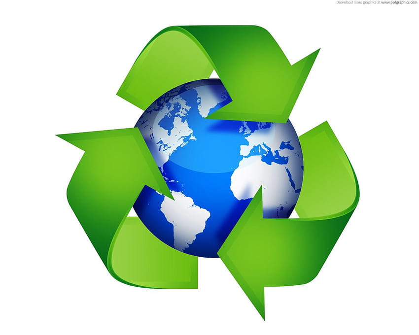 Лого за рециклиране HD тапет