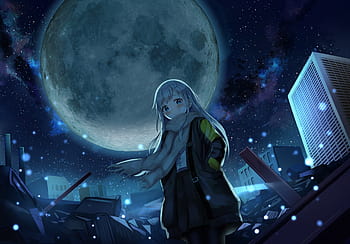 Page 3 | anime night sky moon HD wallpapers | Pxfuel