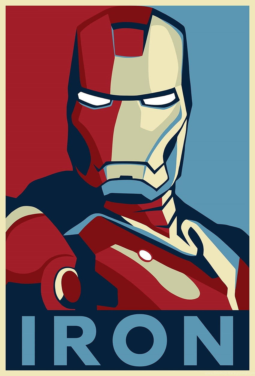 Винтидж Marvel Iron Man Poster, ретро плакат HD тапет за телефон