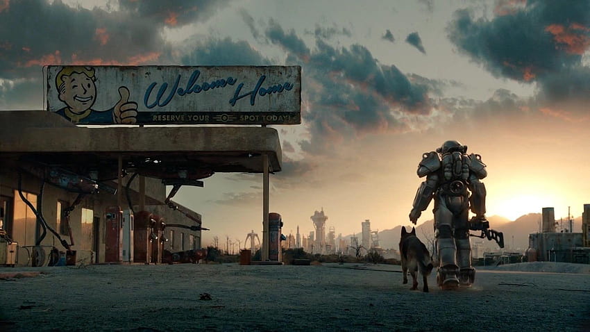 ซีรีส์ทีวี Fallout กำลังมาถึง Amazon! ได้โปรดยืนเคียงข้าง เอ็กโซ โชนิน ไซเบอร์พังก์ วอลล์เปเปอร์ HD