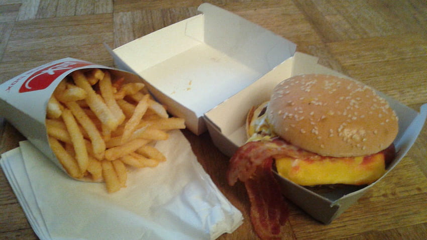 Bacon ultimativer Cheeseburger von Jack in the Box: Fastfood HD-Hintergrundbild