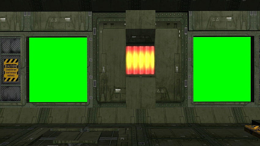 spaceship corridor animation, inside spaceship HD wallpaper