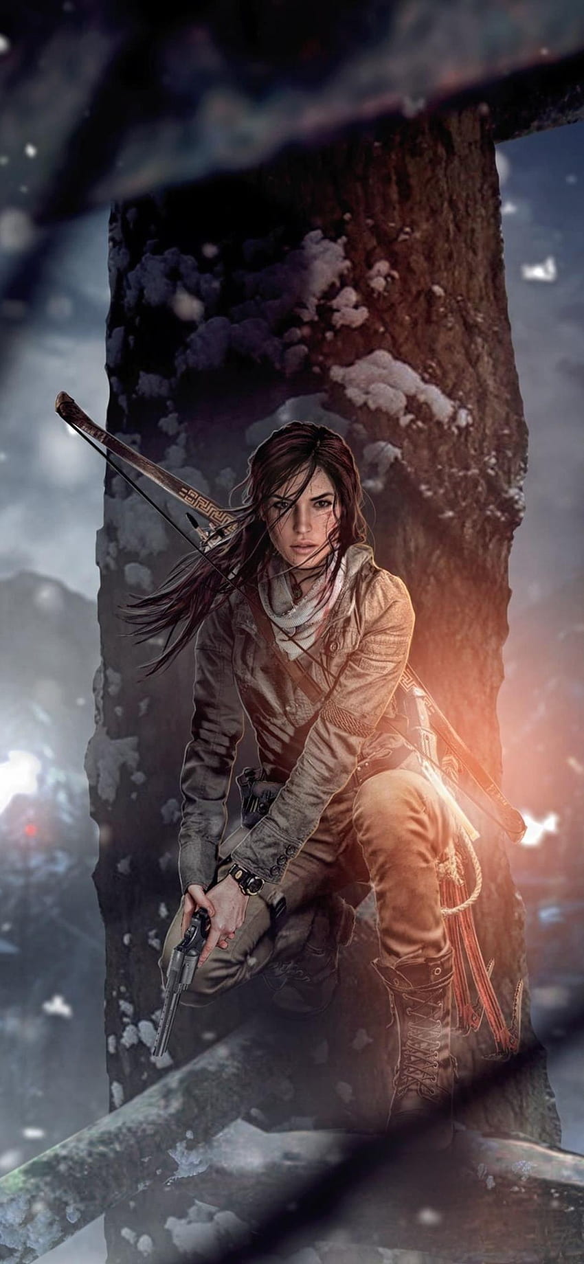 Tomb Raider iPhone, Lara Croft na Androida Tapeta na telefon HD