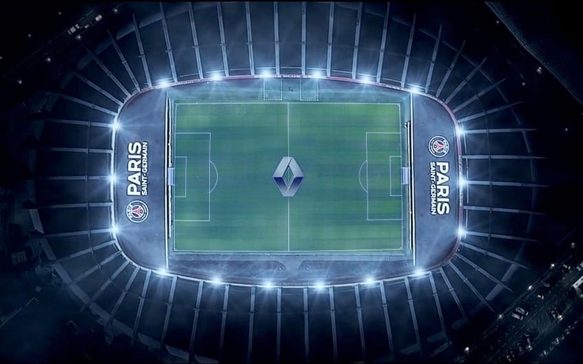 Parc des Princes, noite, PSG stadium, vista aérea, Stade des Lumieres, R, Paris Saint papel de parede HD