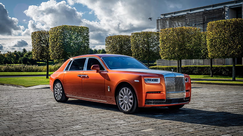 Rolls Royce Phantom EWB Orange U, rolls royce ghost 2019 HD wallpaper