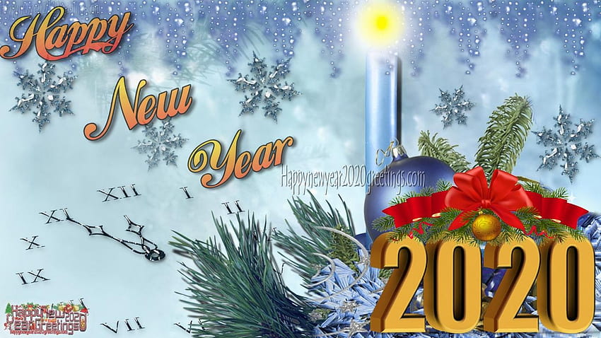 Happy New Year 2020 Uncommon Greetings Ecards, winter new year 2020 HD wallpaper