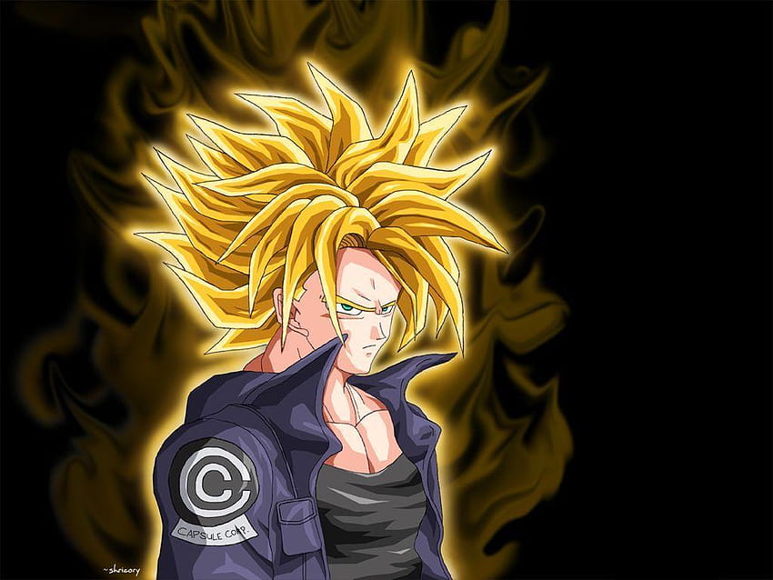 Papel de parede trunks celular  Dragon ball painting, Anime