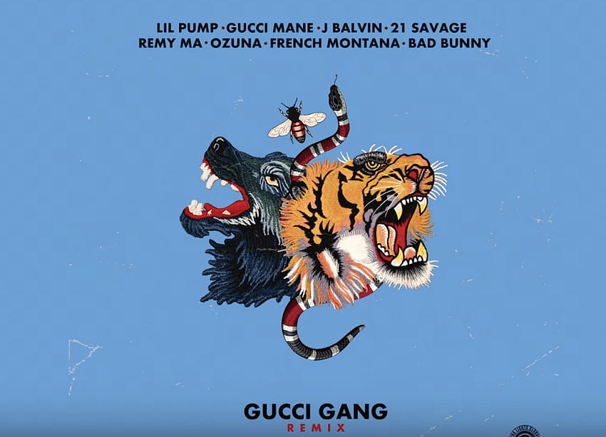 Lil Pump – Gucci Gang Remix Ft. Bad Bunny, French Montana, J Balvin HD wallpaper