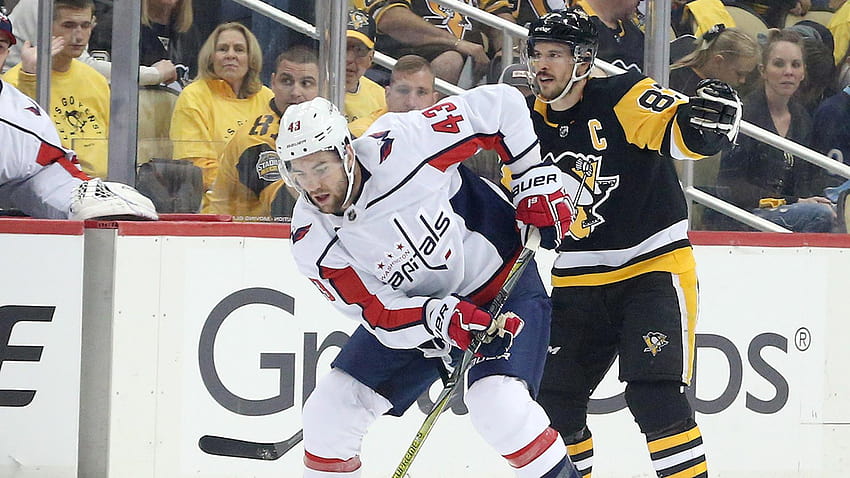 Capitals' Tom Wilson enrages Penguins with another controversial hit HD wallpaper