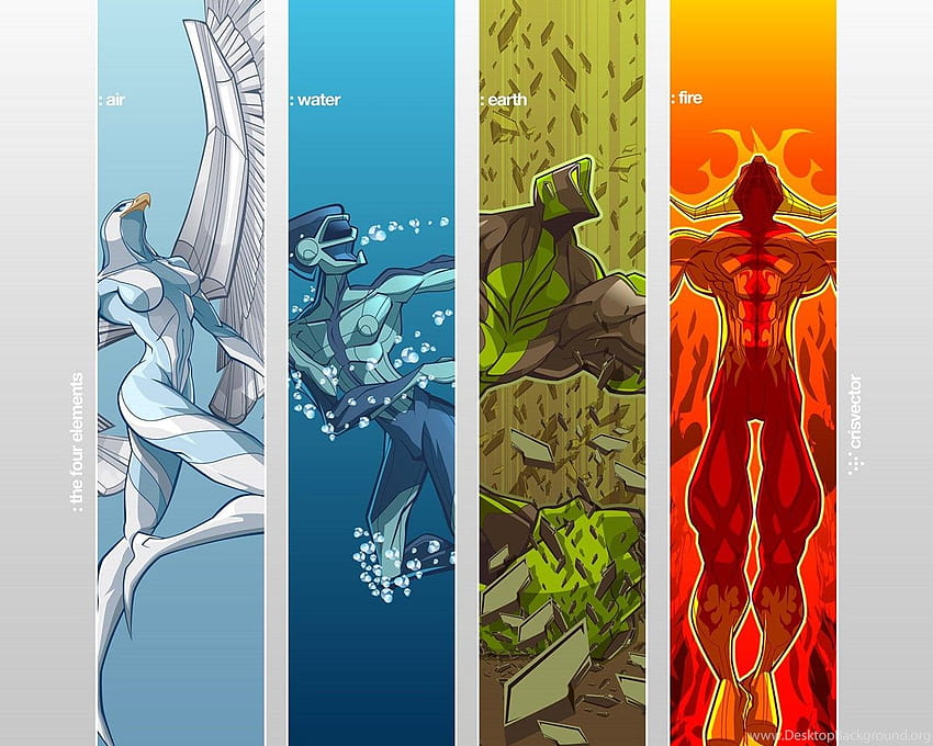 Four Elements : By CrisVector On DeviantArt Backgrounds HD wallpaper