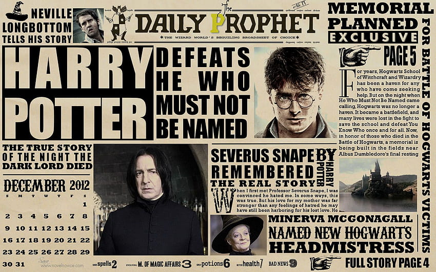 sev and lily, snape daily prophet HD wallpaper