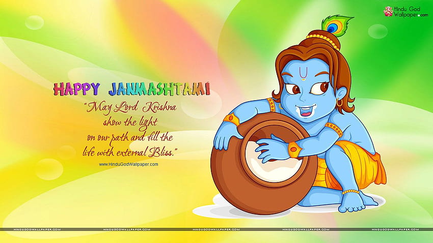 Lord Krishna Happy Janmashtami, 행복한 잔마슈티미 HD 월페이퍼