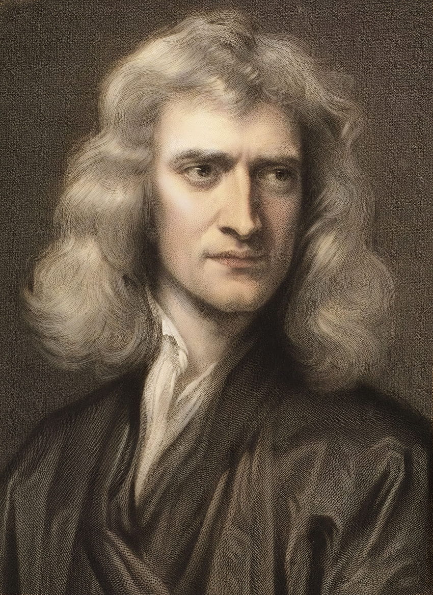 Feuille de travail de Sir Isaac Newton Fond d'écran de téléphone HD