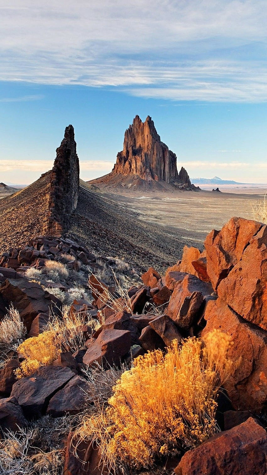 DOUGMARK PRODUCTIONS on BEAUTIFUL 'S: in 2019, shiprock rock formation new mexico HD phone wallpaper