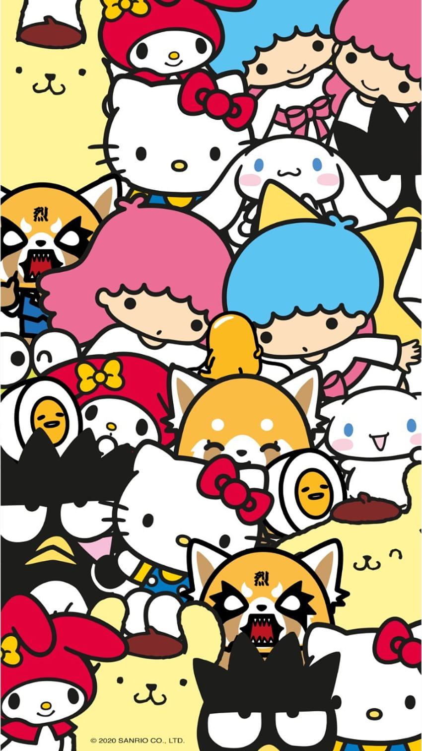 Sanrio, personajes de hello kitty fondo de pantalla del teléfono