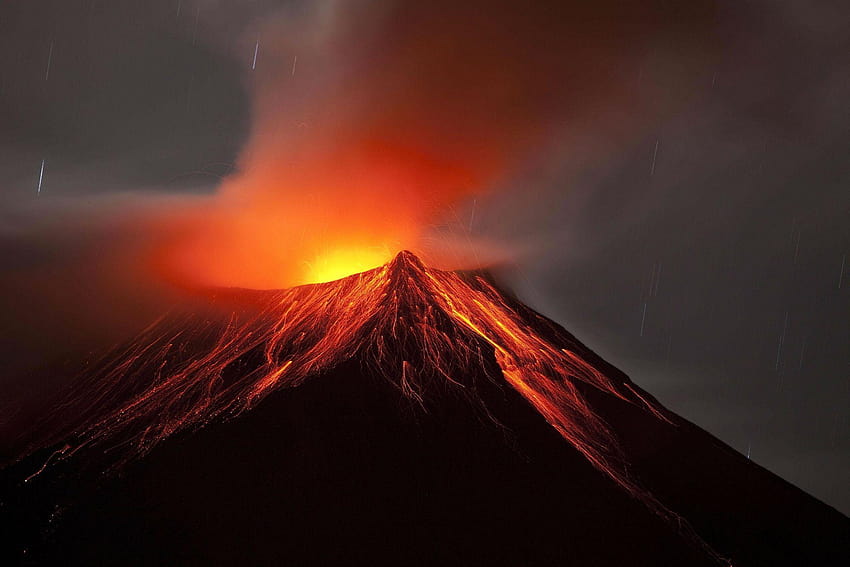 le chaudron de vulcain – February 29, 2016. EN. Tungurahua , Kilauea HD wallpaper