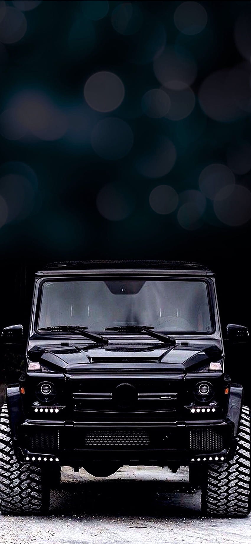 Dernier iPhone Mercedes Benz classe G, wagon G noir Fond d'écran de téléphone HD