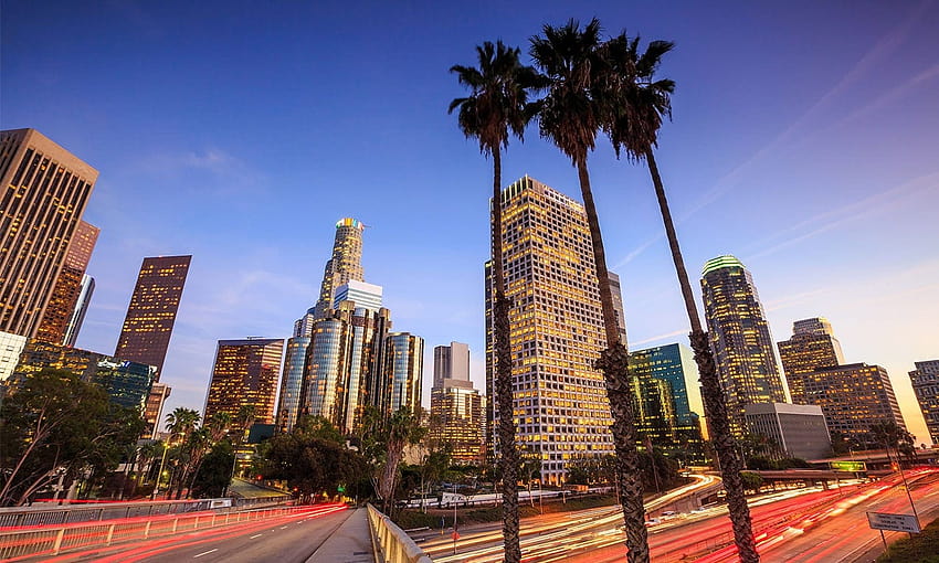 Los Angeles skyline panorama wallpaper photos  VAST