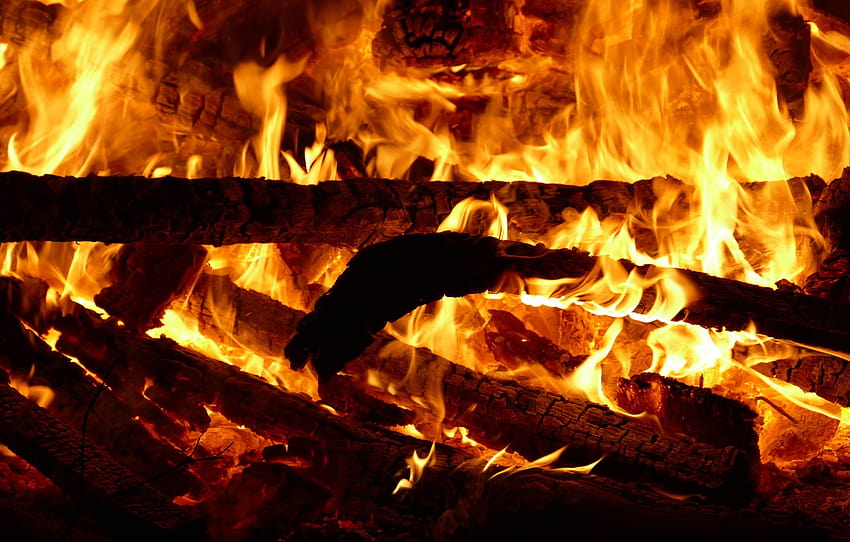fire, flame, the fire, heat, wood, coal, fireplace, the fire, burning , section разное, fire burning HD wallpaper