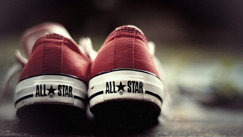 Sepatu converse sneakers all star red, sepatu converse Wallpaper HD