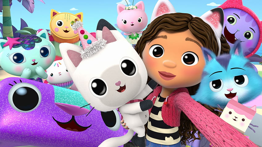 Zwiastun sezonu 2 i Domek dla lalek Gabby w serwisie Netflix, koty gabby Tapeta HD