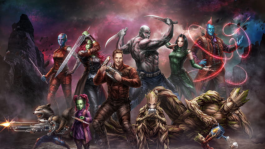 guardians of the galaxy videogame HD wallpaper