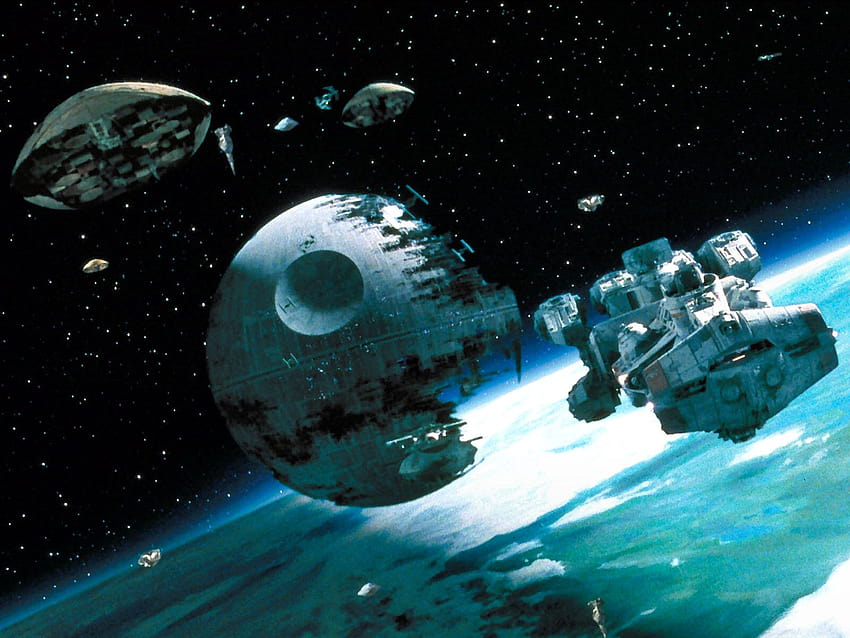 En çok izlenen Jedi'ın Dönüşü: Ölüm Yıldızı Savaşı, ölüm yıldızı saldırısı HD duvar kağıdı