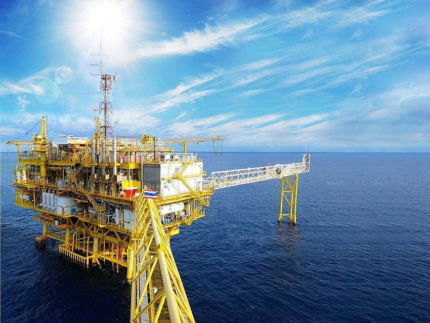Ölplattform, Man Made, HQ Oil Platform, Offshore-Plattform HD-Hintergrundbild