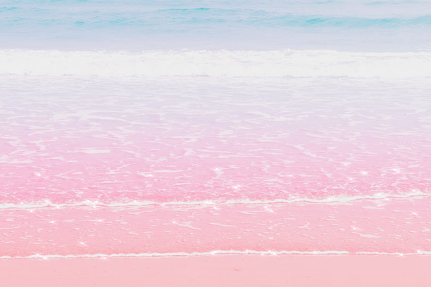 Summer Beach Pastel, pastelowa plaża Tapeta HD