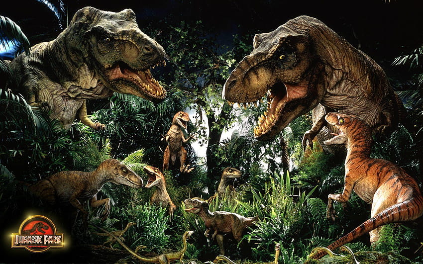 parque jurásico tiranosaurio rex, trex fondo de pantalla