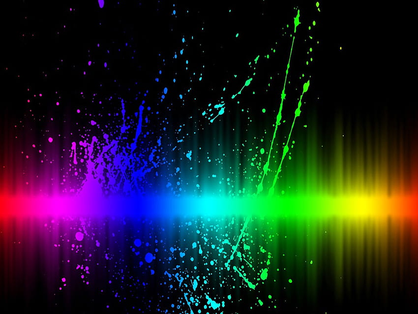 Neon Color Splash Paint Неонови цветни пръски Backgrounds [1024x768] за вашия мобилен телефон и таблет, неонова боя HD тапет